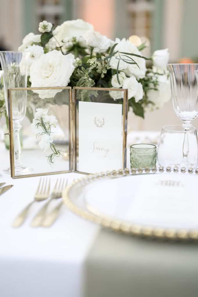 Green tablescape