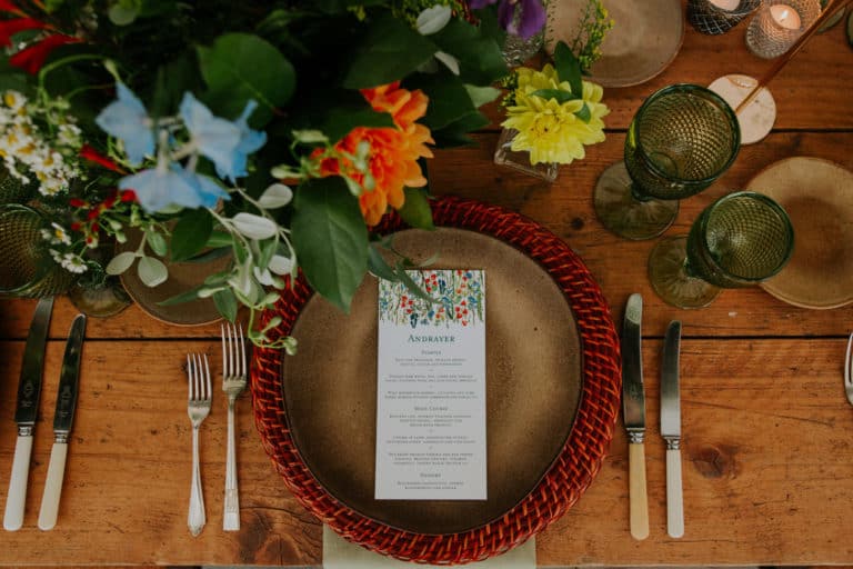 Wilderness Wedding Tablescape