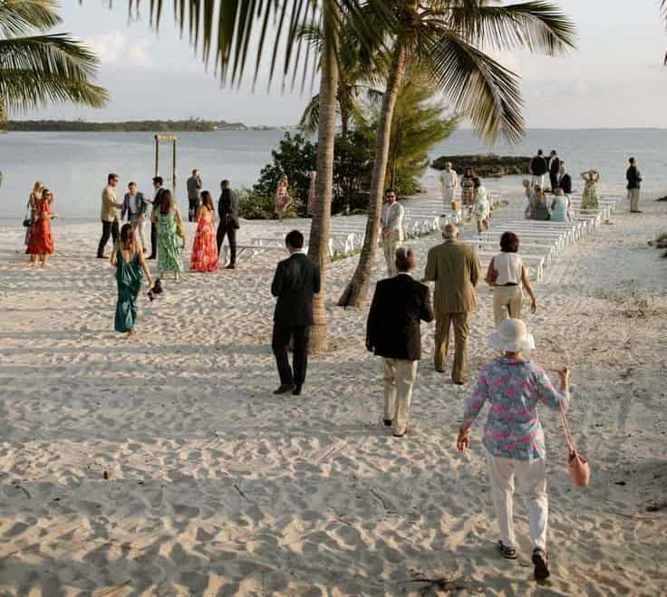 beach wedding style